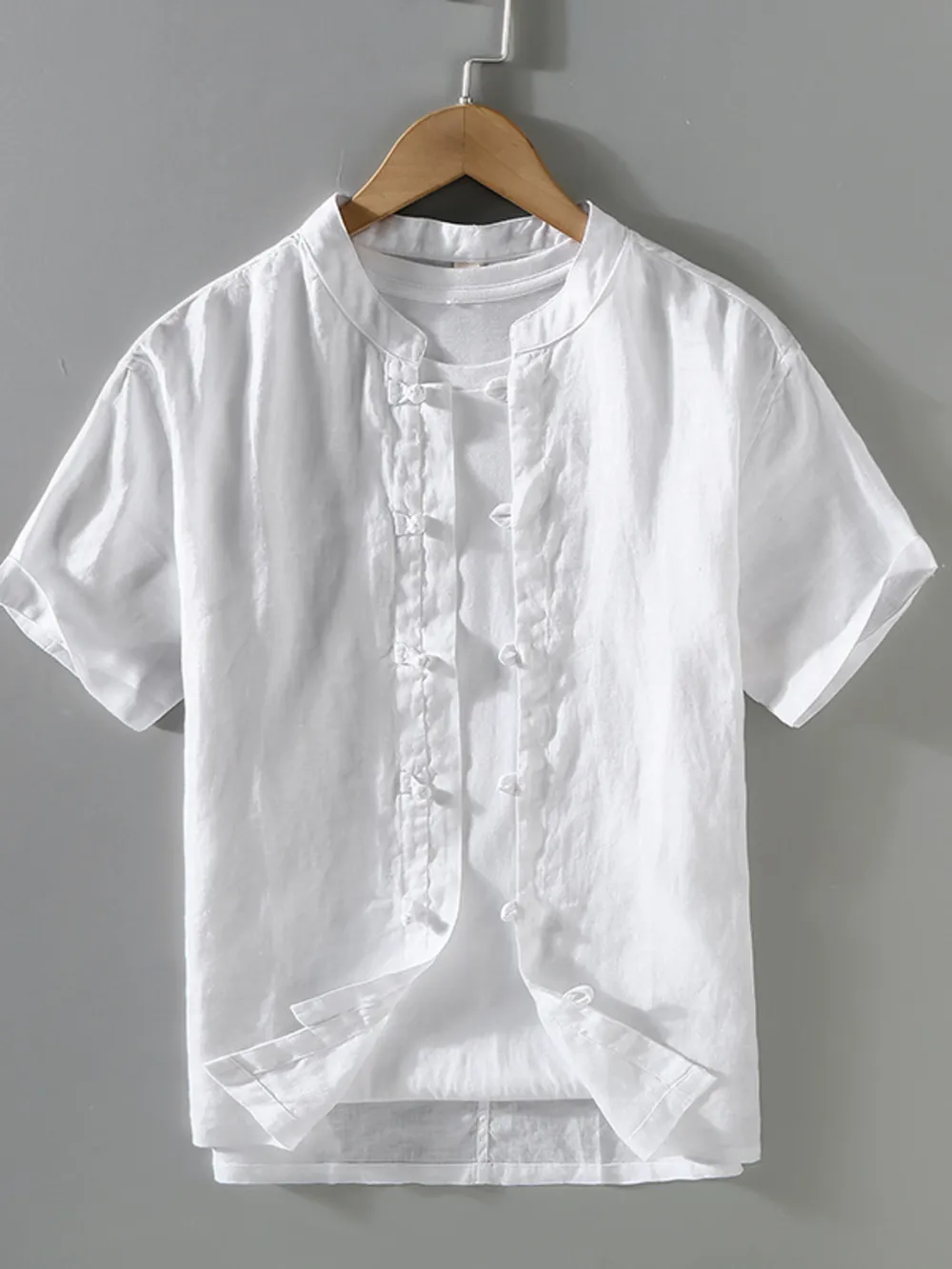 Men's Plus Size Button Up Short Sleeve Shirt, image 3