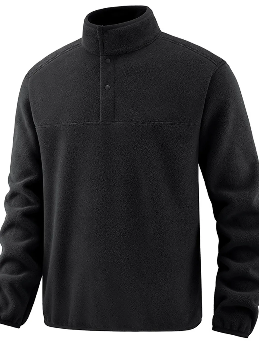 Men's Plus Size Fleece Turtleneck Long Sleeve Sweatshirt