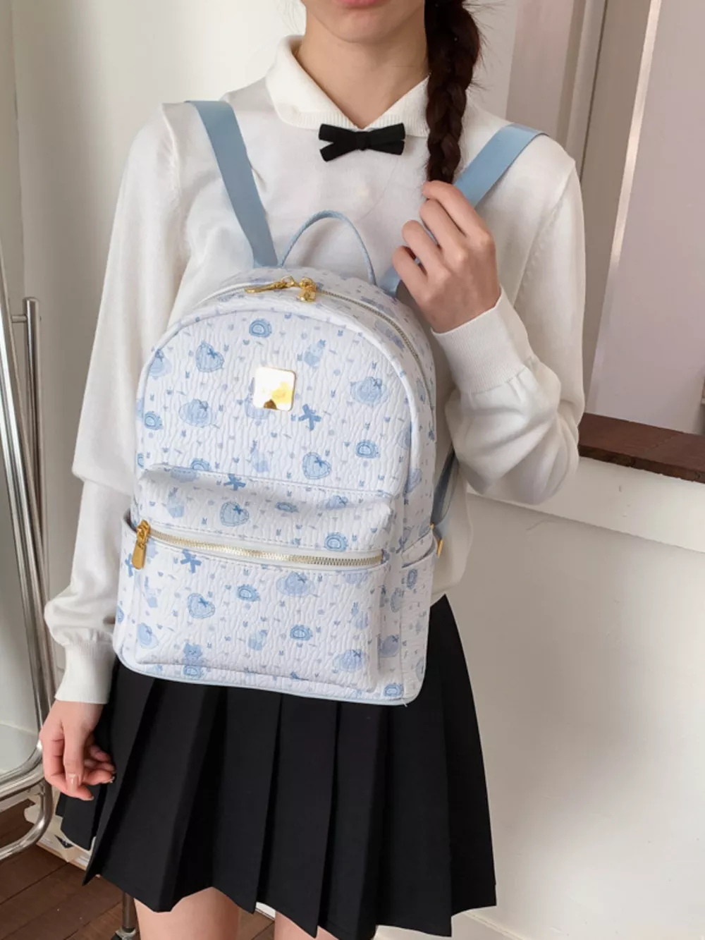 Patterned Lightweight Backpack Bag, image 2