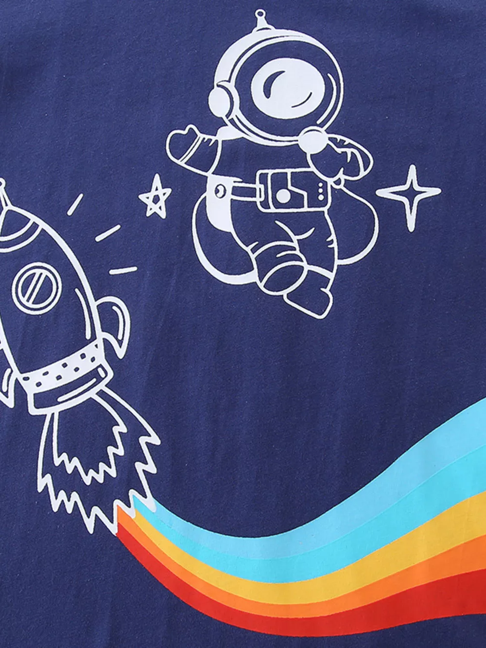 Children's Astronaut Short Sleeve Tee and Shorts Set, image 2