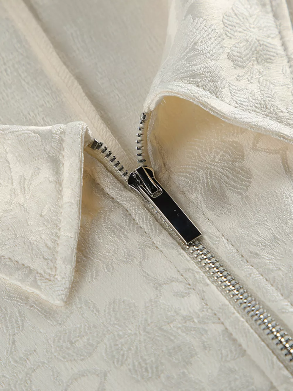 Jacquard Bomber Jacket with Drawstring Waist, image 5