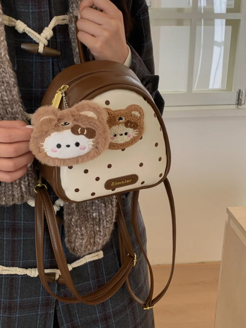 Cartoon Bear Backpack Bag, image 4