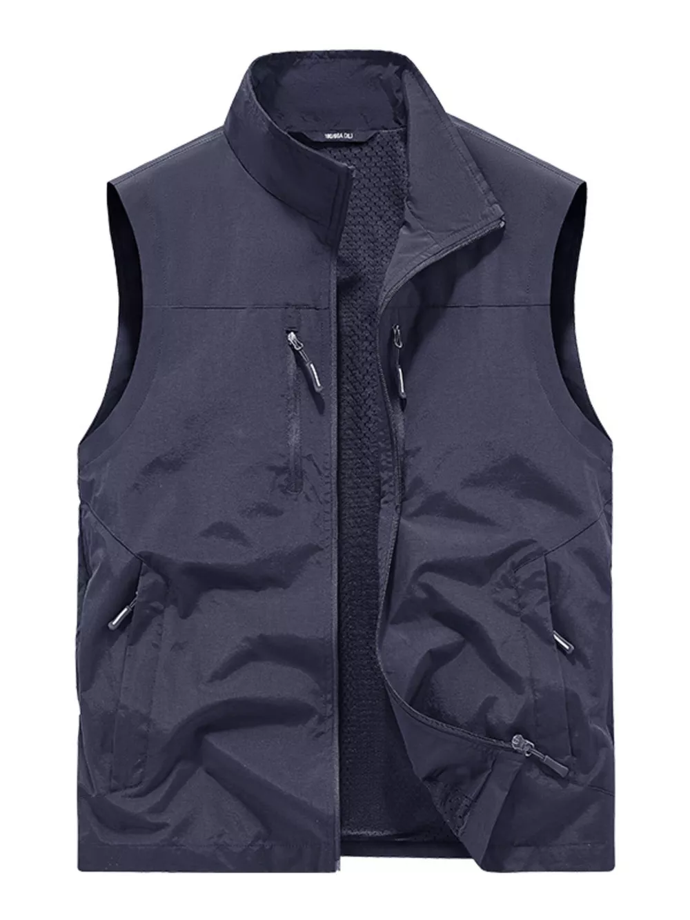 Men's Plus Size Lightweight Outdoor Zip Up Vest, image 7