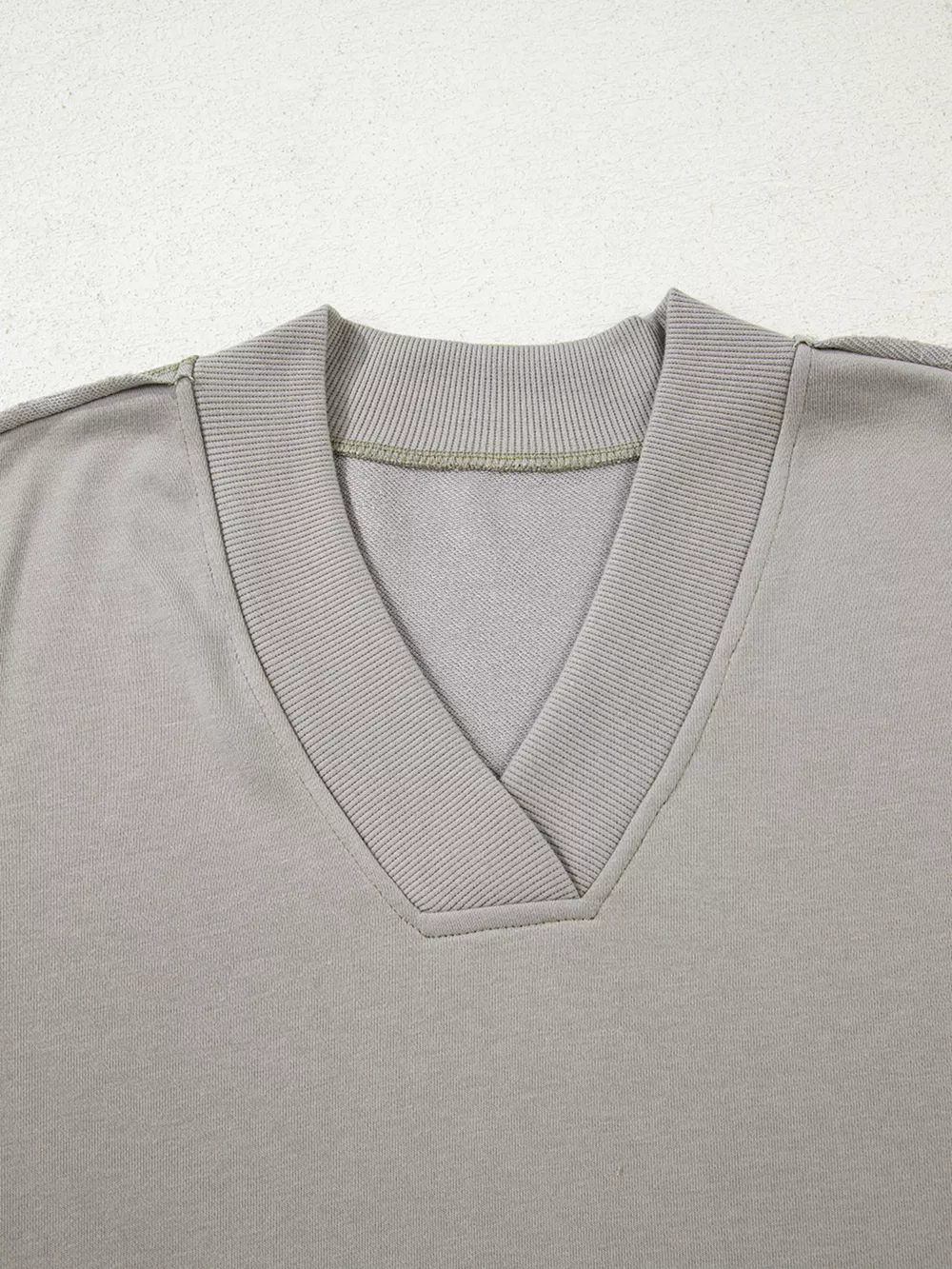 Aztec Embroidered Western V Neck Sweatshirt, image 4