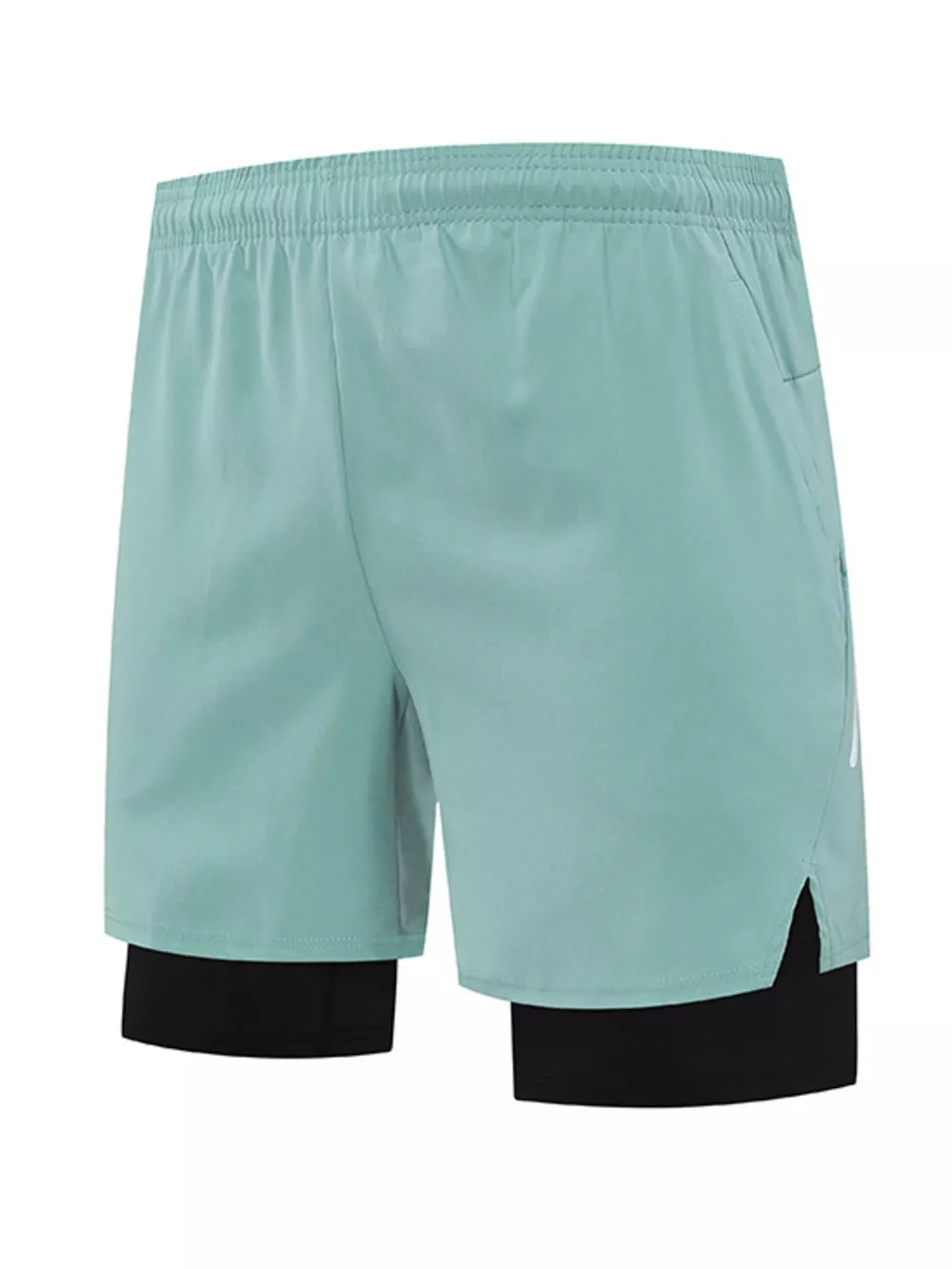 Men's Plus Size Elastic Waist Active Shorts, image 4