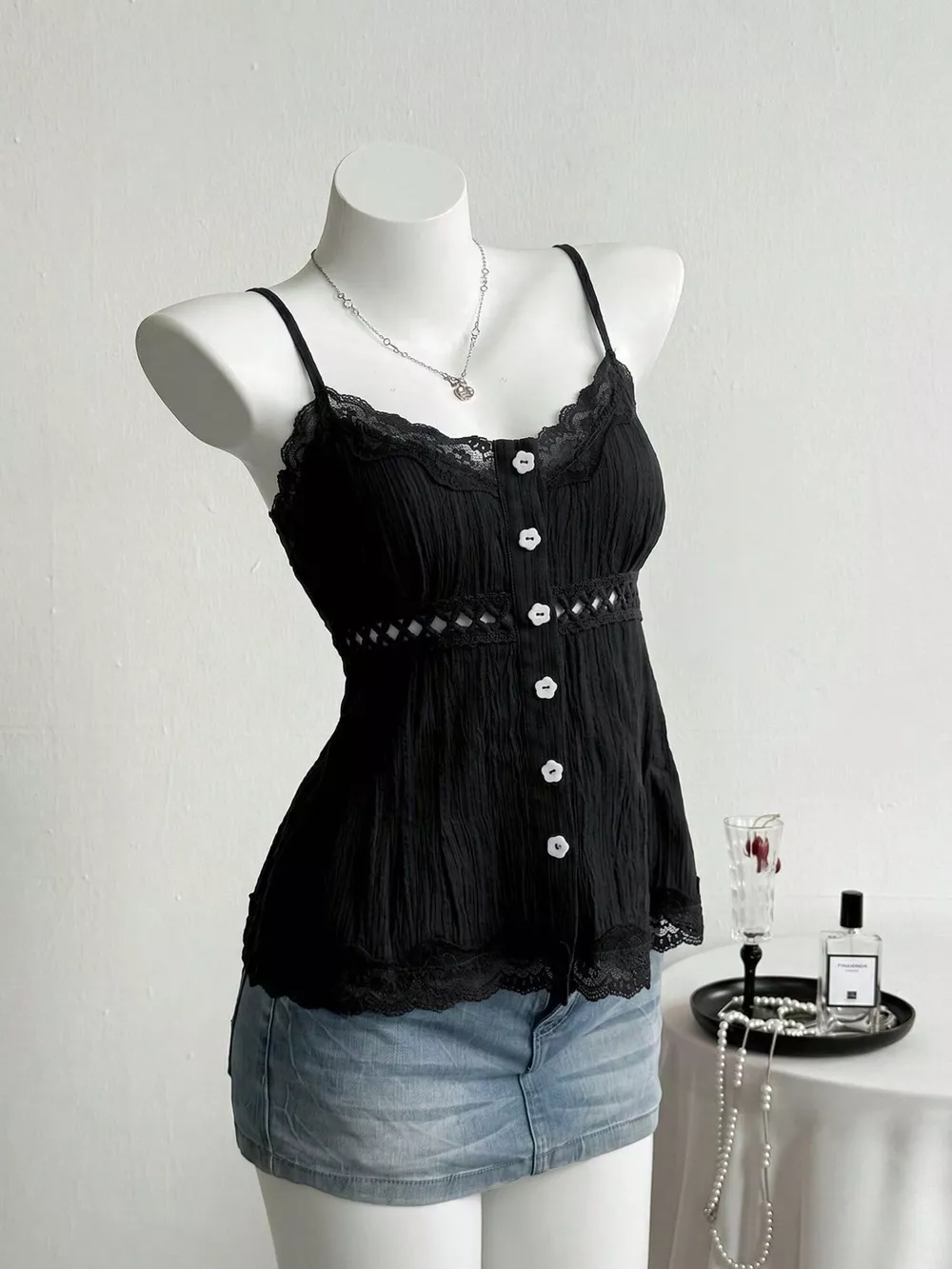 Lace Trim Cami, image 3