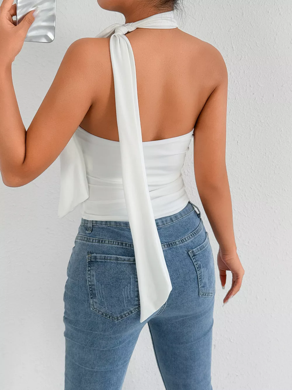 Halter Neck Ruched Top, image 17