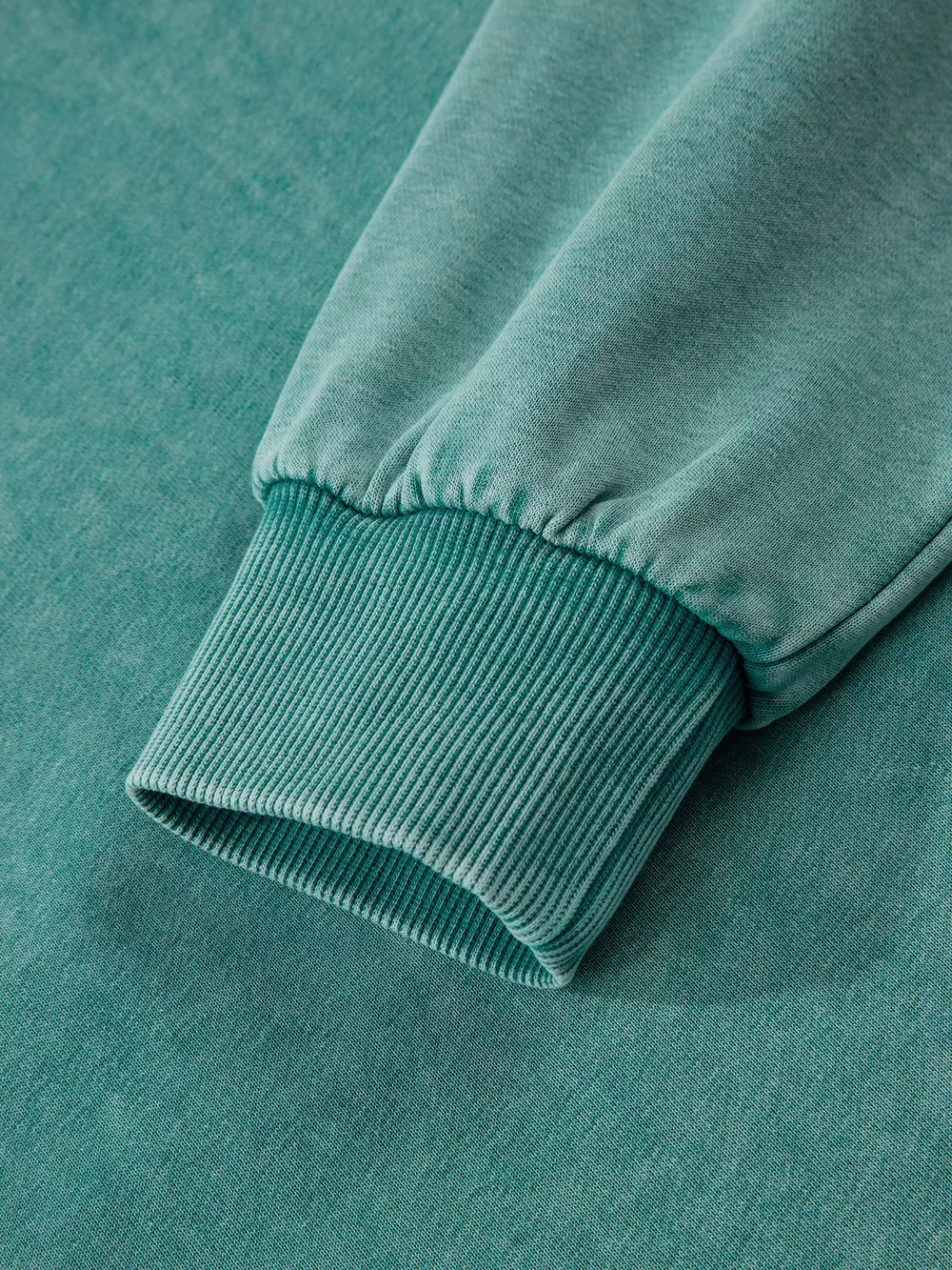 Half Zip Kangaroo Pocket Mineral Wash Baggy Hoodie, image 6