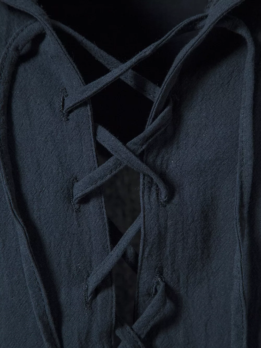 Men's Casual Lace-Up Hooded Top, image 7