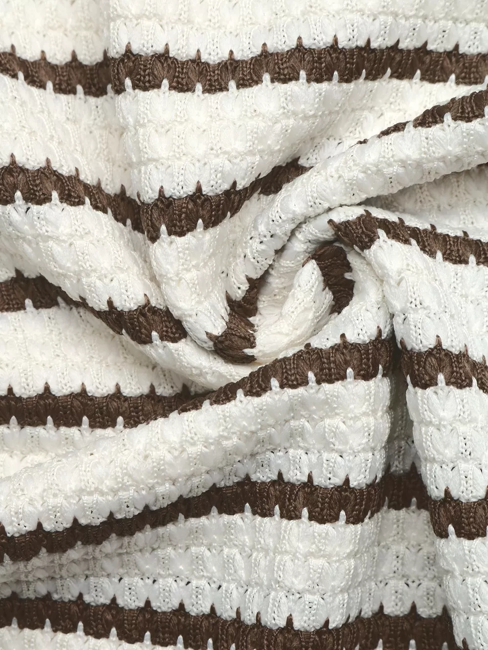 Striped Polo Collar Knit Sweatshirt, image 11