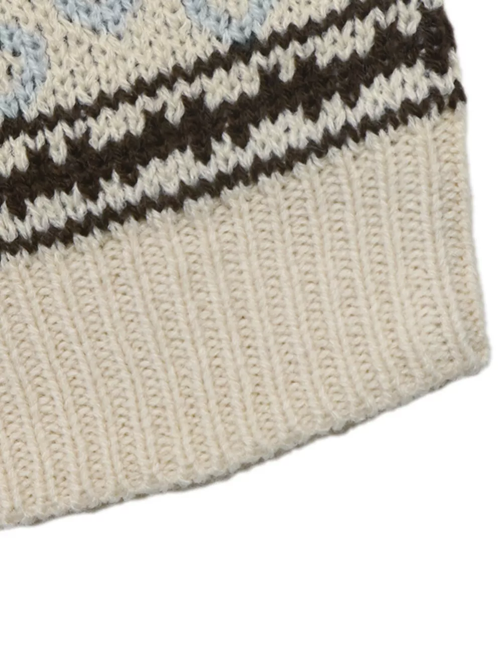Fair Isle Pattern Crew Neck Sweater, image 9
