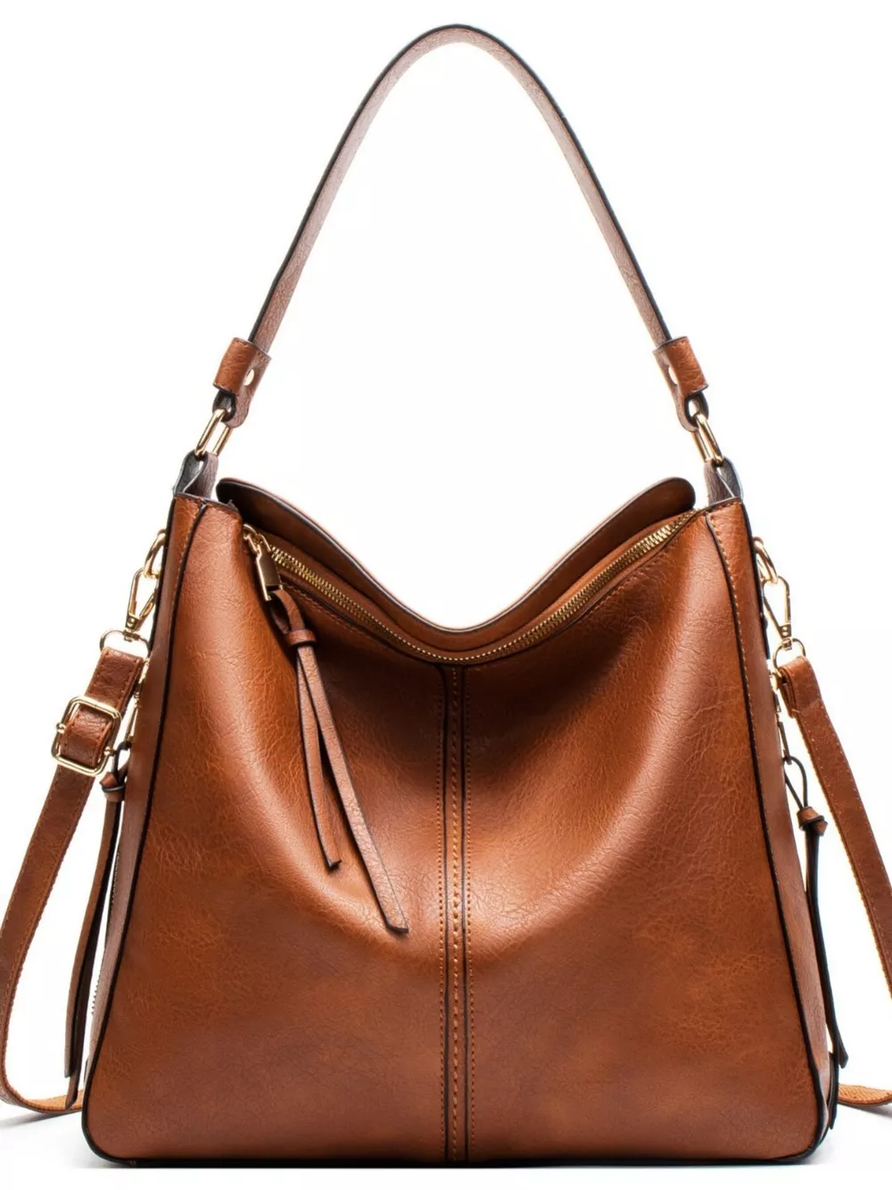 Classic PU Leather Tote Bag, image 6