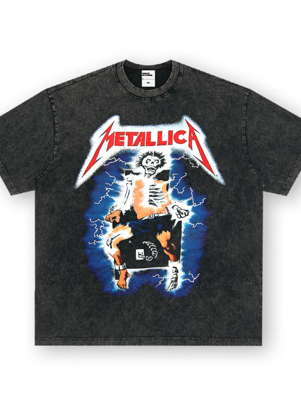 Men's Metallica Graphic Oversized T-Shirt, image 4