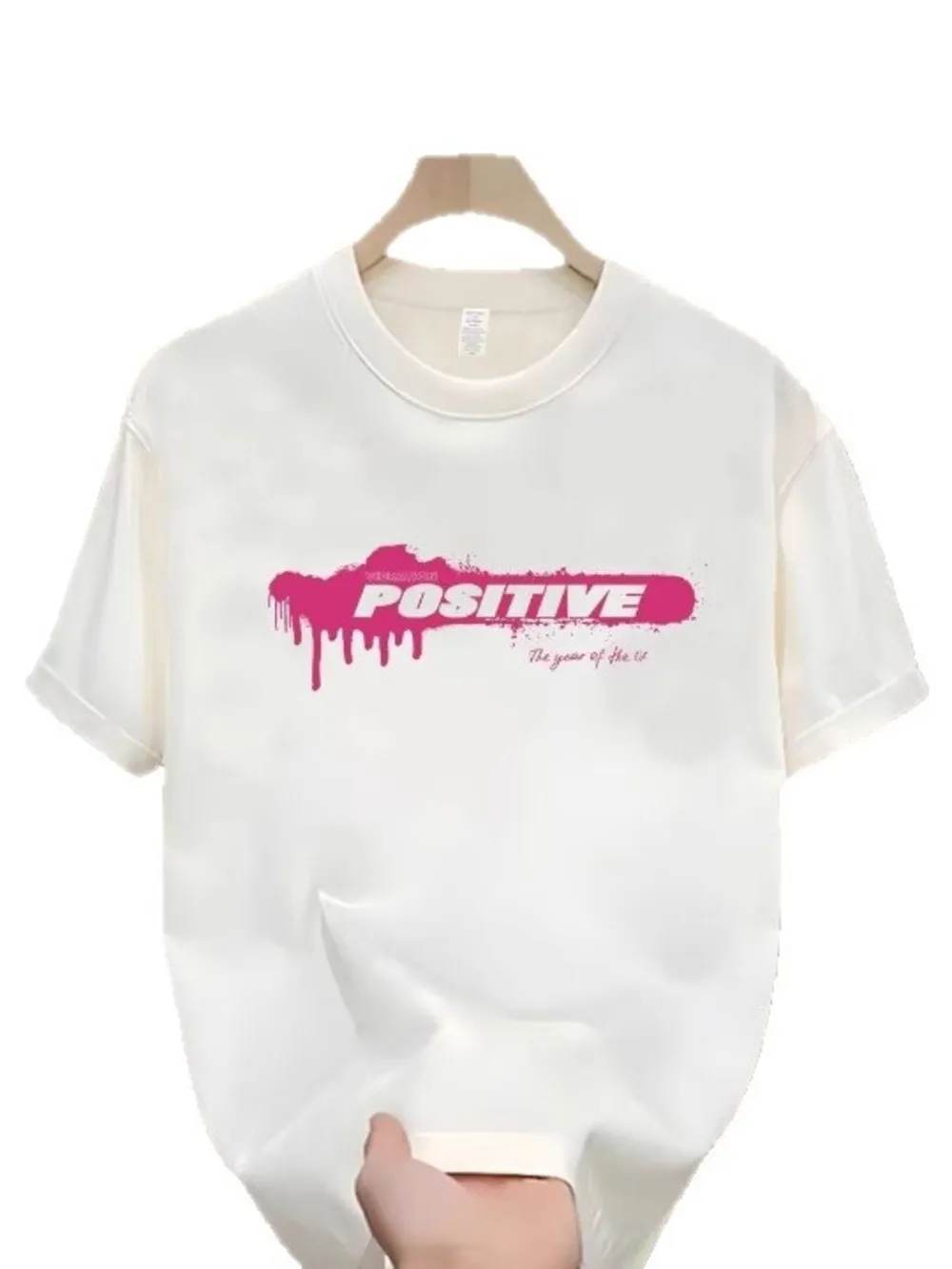 Men's Full Size Letter Round Neck Short Sleeve T-Shirt Plus Size, image 5