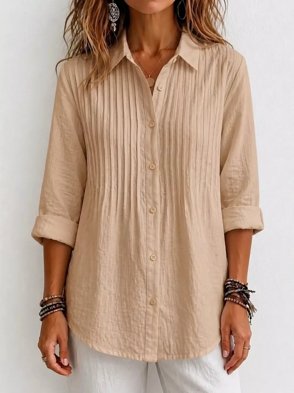 Men's Full Size Button Up Long Sleeve Shirt Plus Size, image 7