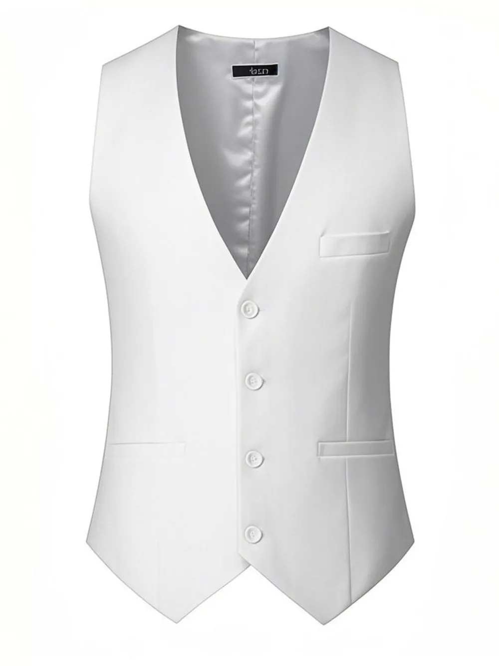 Men's Plus Size Classic Fit Button Up Vest, image 6