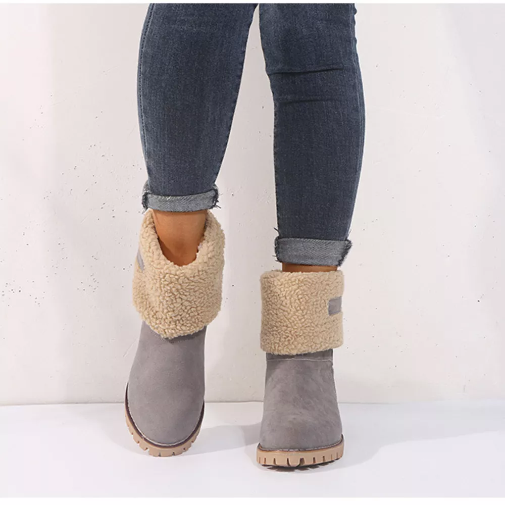 Round Toe Block Heels Boots, image 14