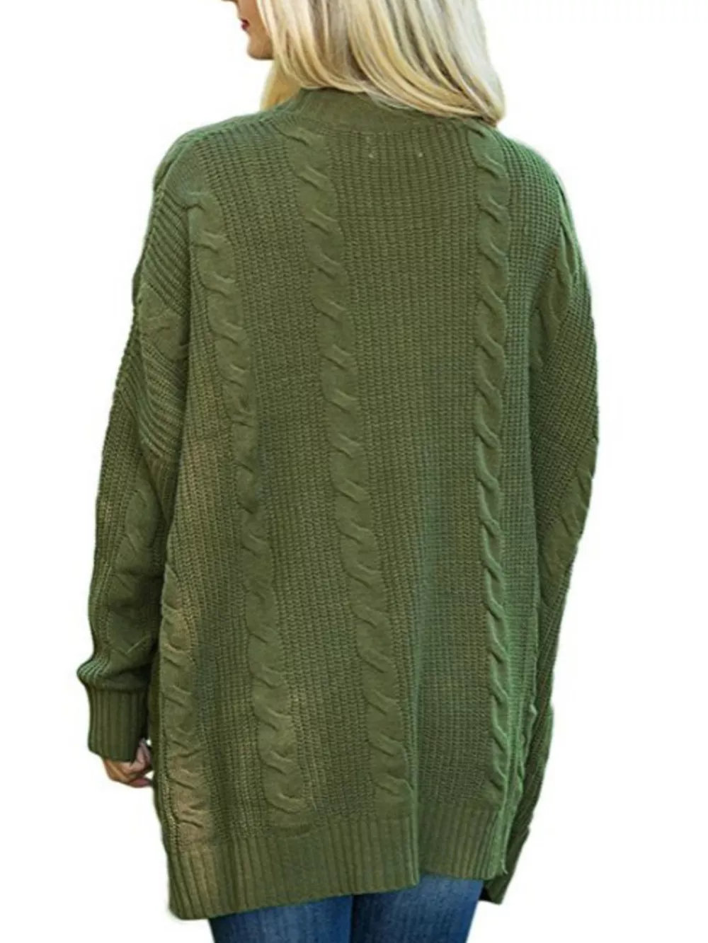 Chunky Knit Open Front Cardigan, image 14