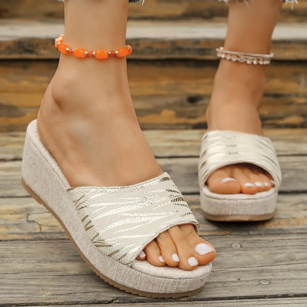 Open Toe Wedge Sandals, image 6