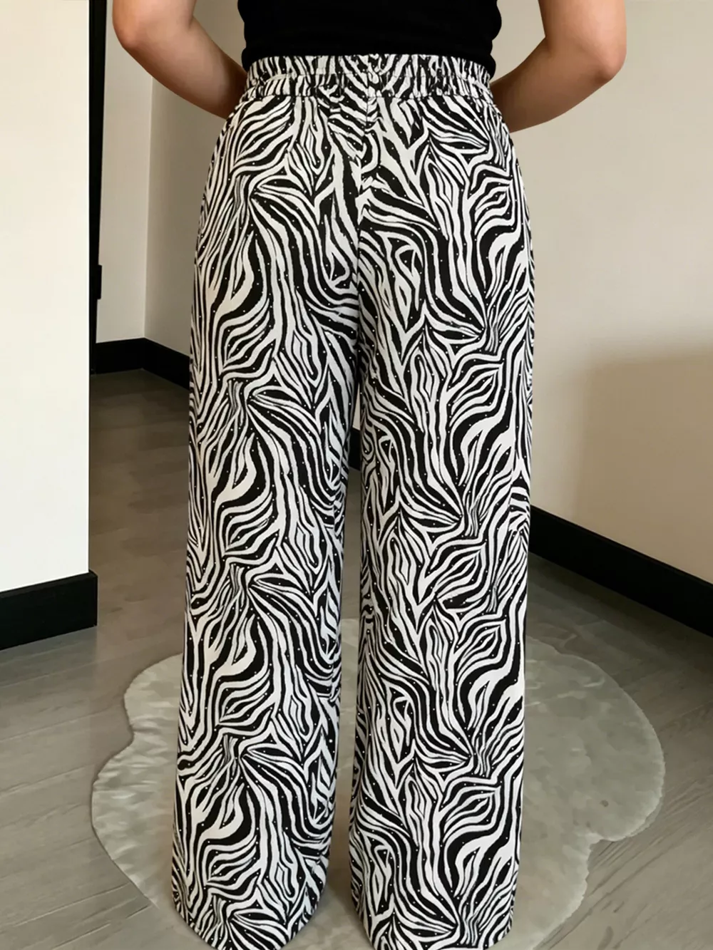 Drawstring Wide-Leg Pants, image 10