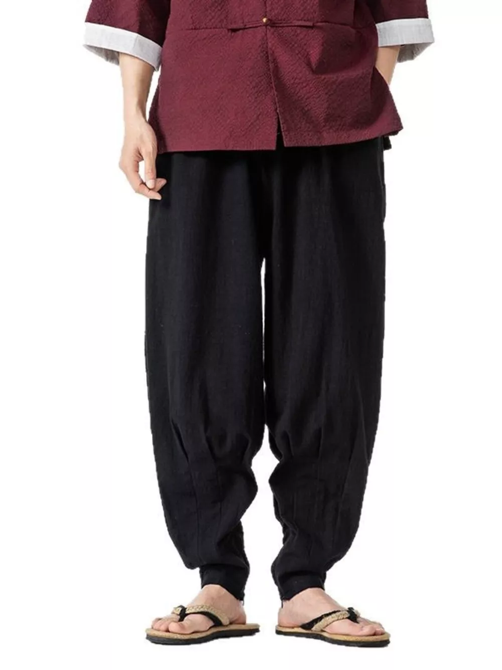 Men's Plus Size Loose Fit Harem Pants