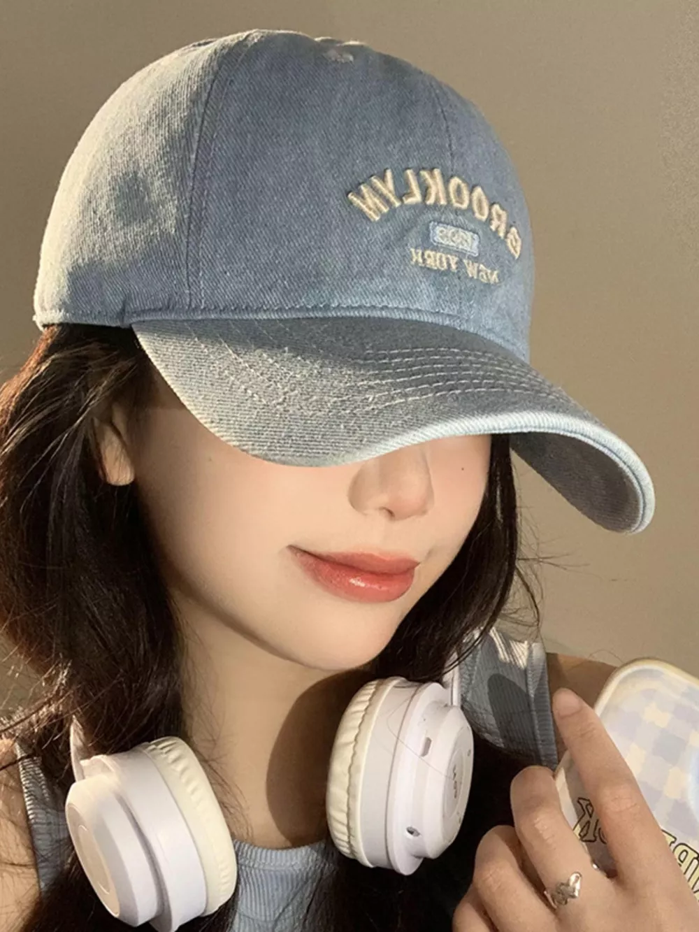 Letter Embroidered Baseball Cap, image 6