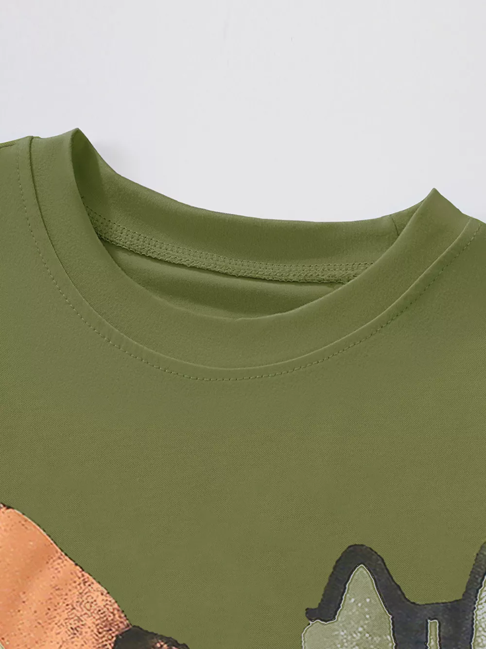 Children's Animal Print Crew Neck T-Shirt, image 3