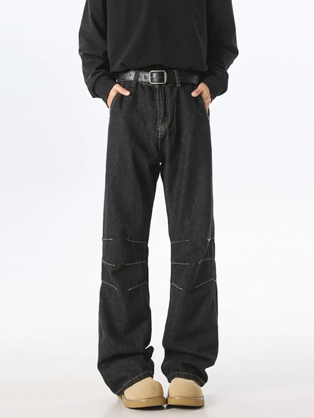 Men's Wide Leg Jeans, image 2