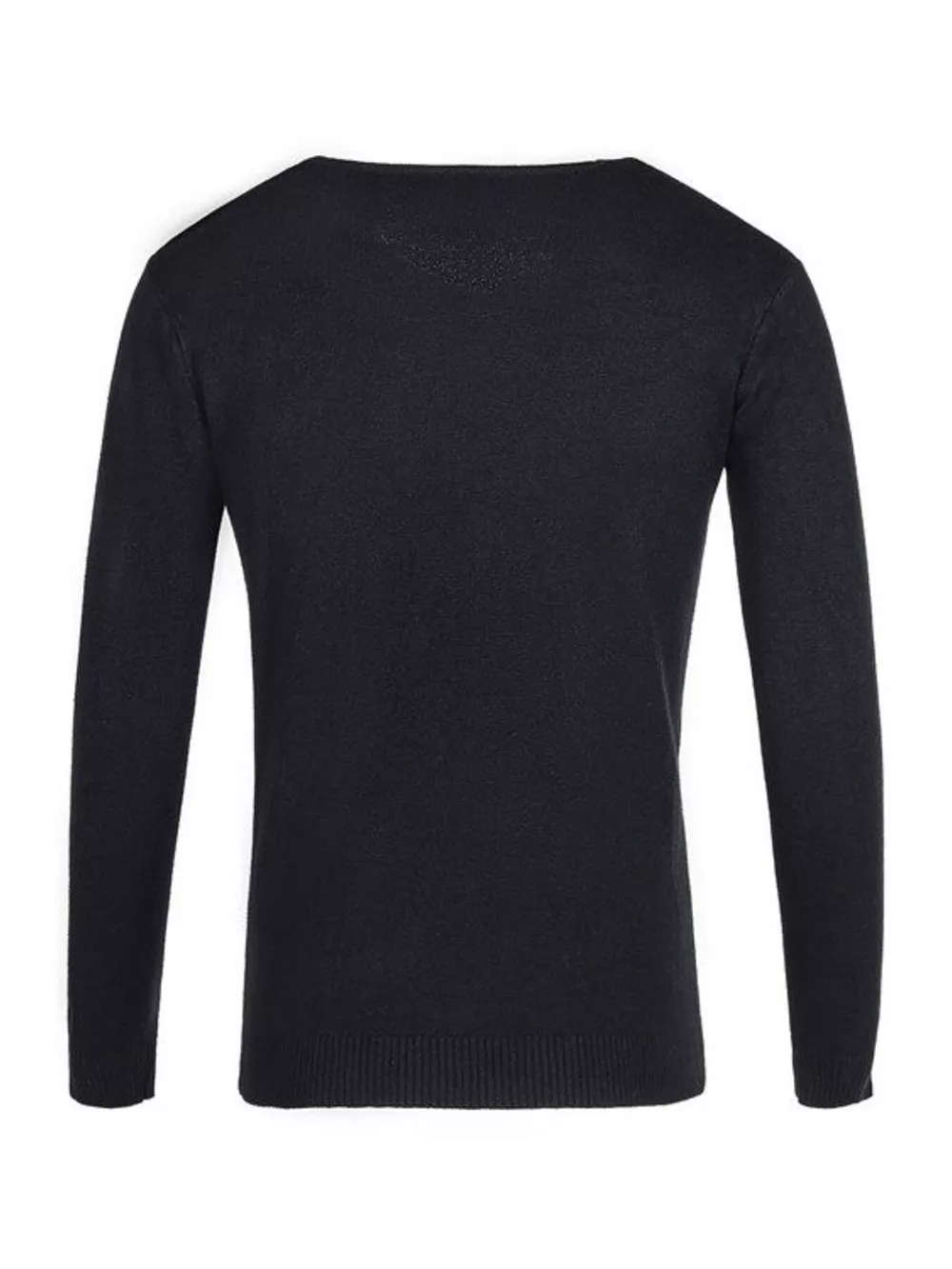 Men's Plus Size Solid Color Long Sleeve Knit Top, image 6