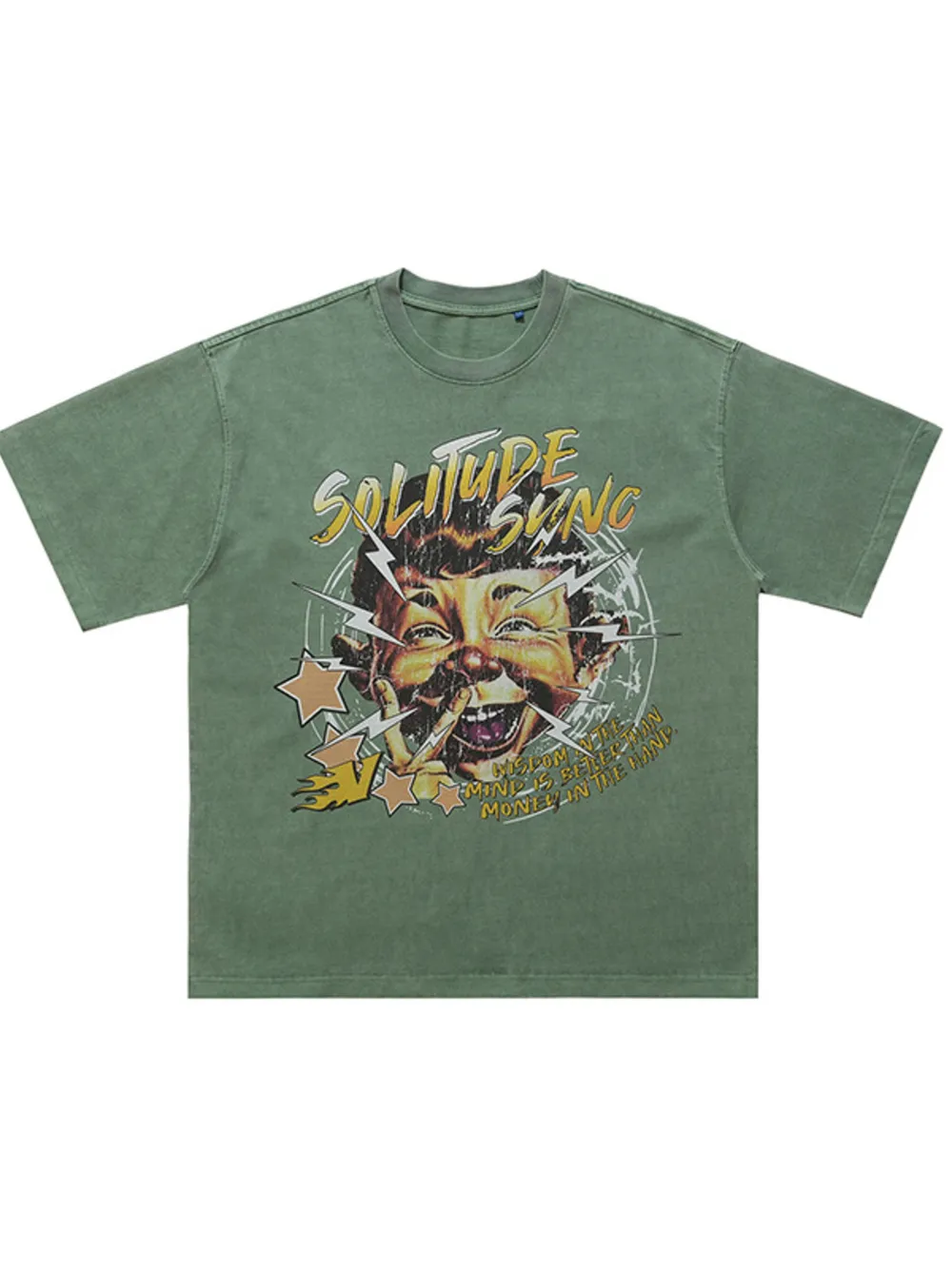 Men's Graphic Round Neck Relaxed Fit T-Shirt, image 4