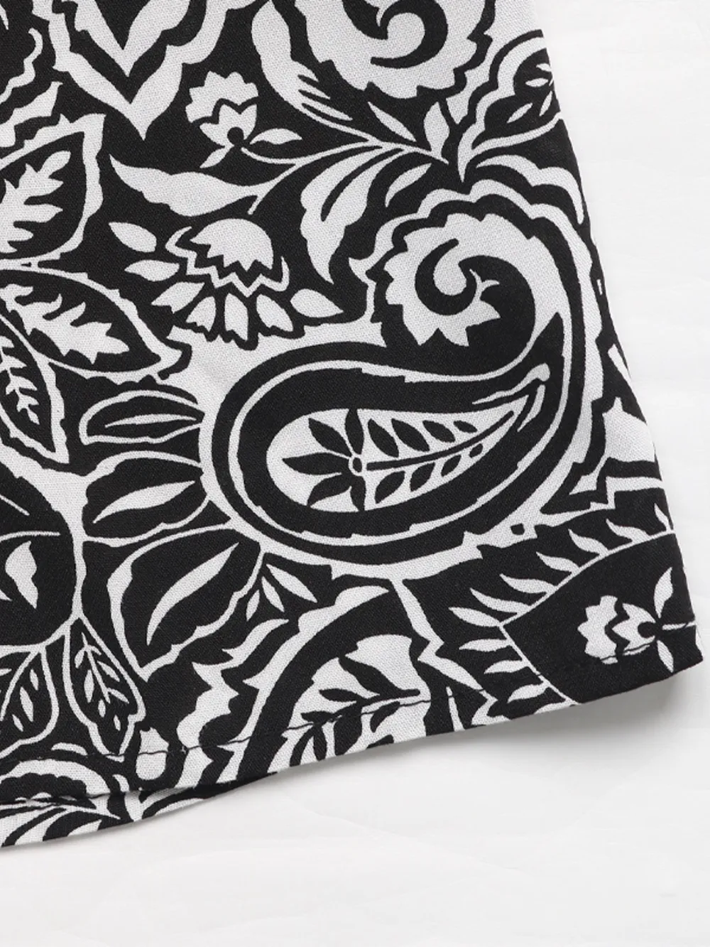 Paisley Print Long Sleeve Midi Dress, image 2