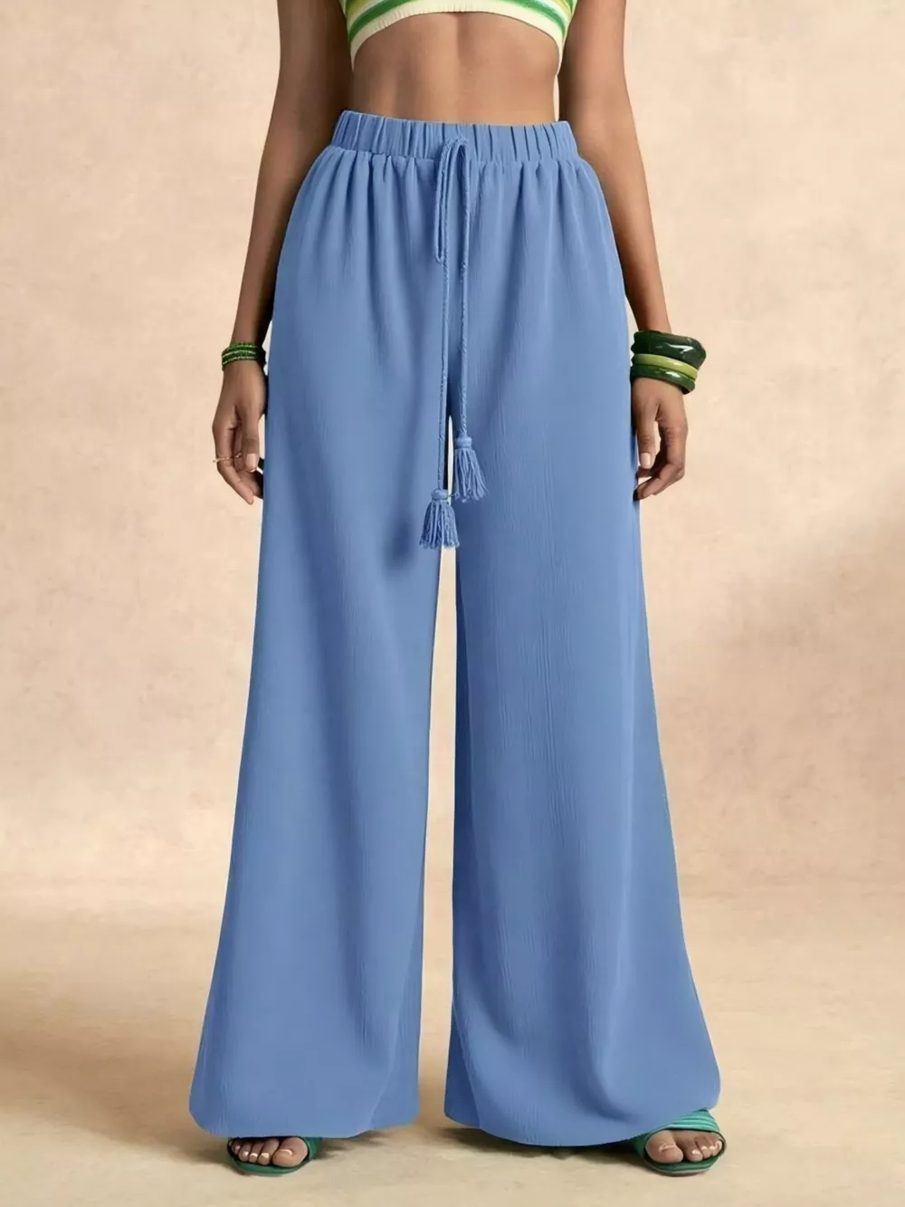 High-Waisted Wide-Leg Pants, image 4