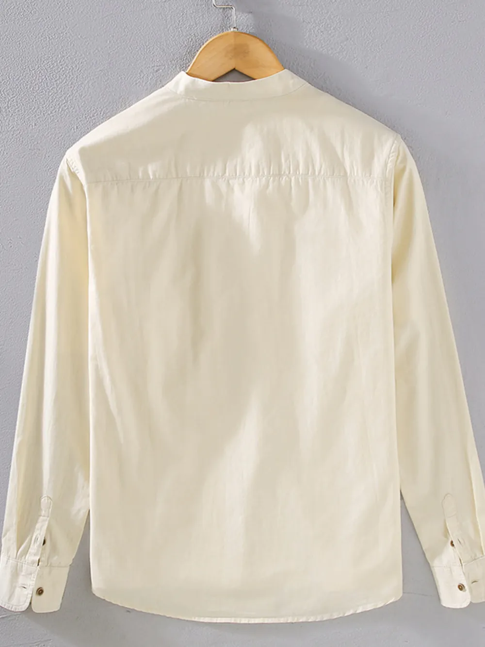 Men's Plus Size Button Up Long Sleeve Shirt, image 2