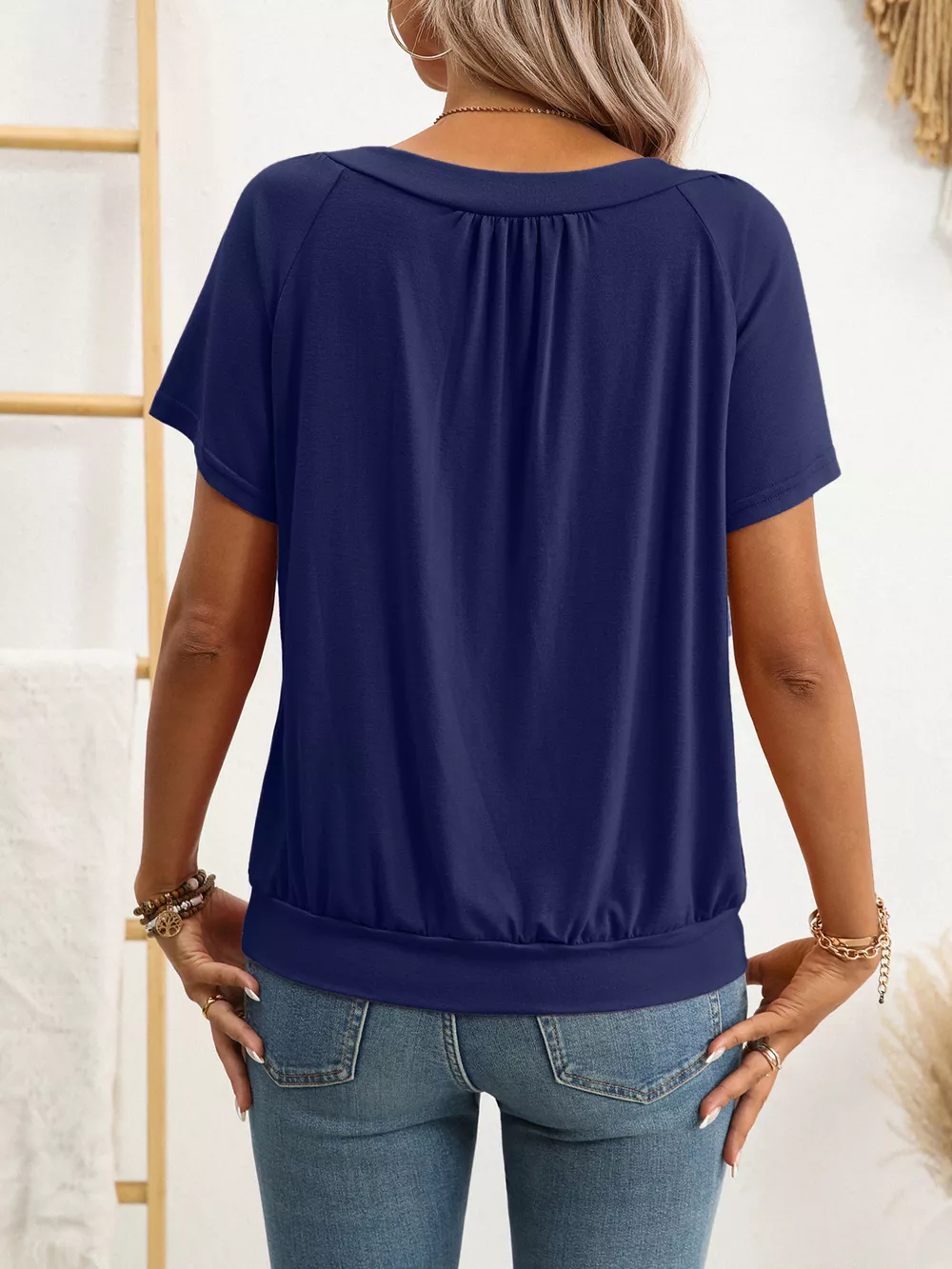 V-Neck Short SleeveT-Shirt, image 13