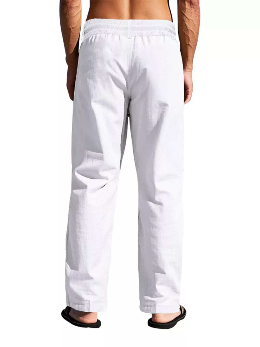 Men's Full Size Drawstring Pants with Button-Front Detail Plus Size, image 19