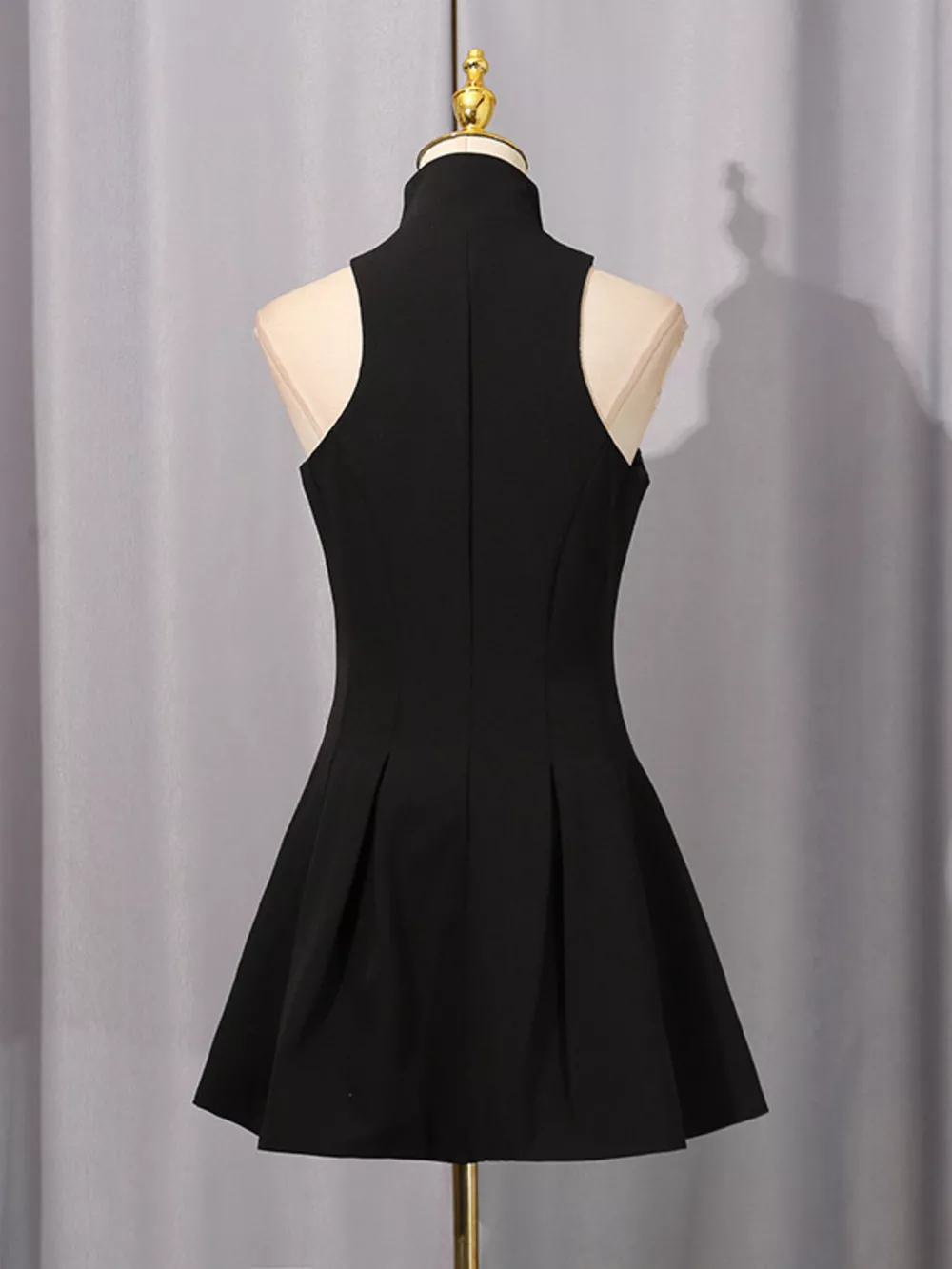 Zip Up Sleeveless Mini Dress, image 6