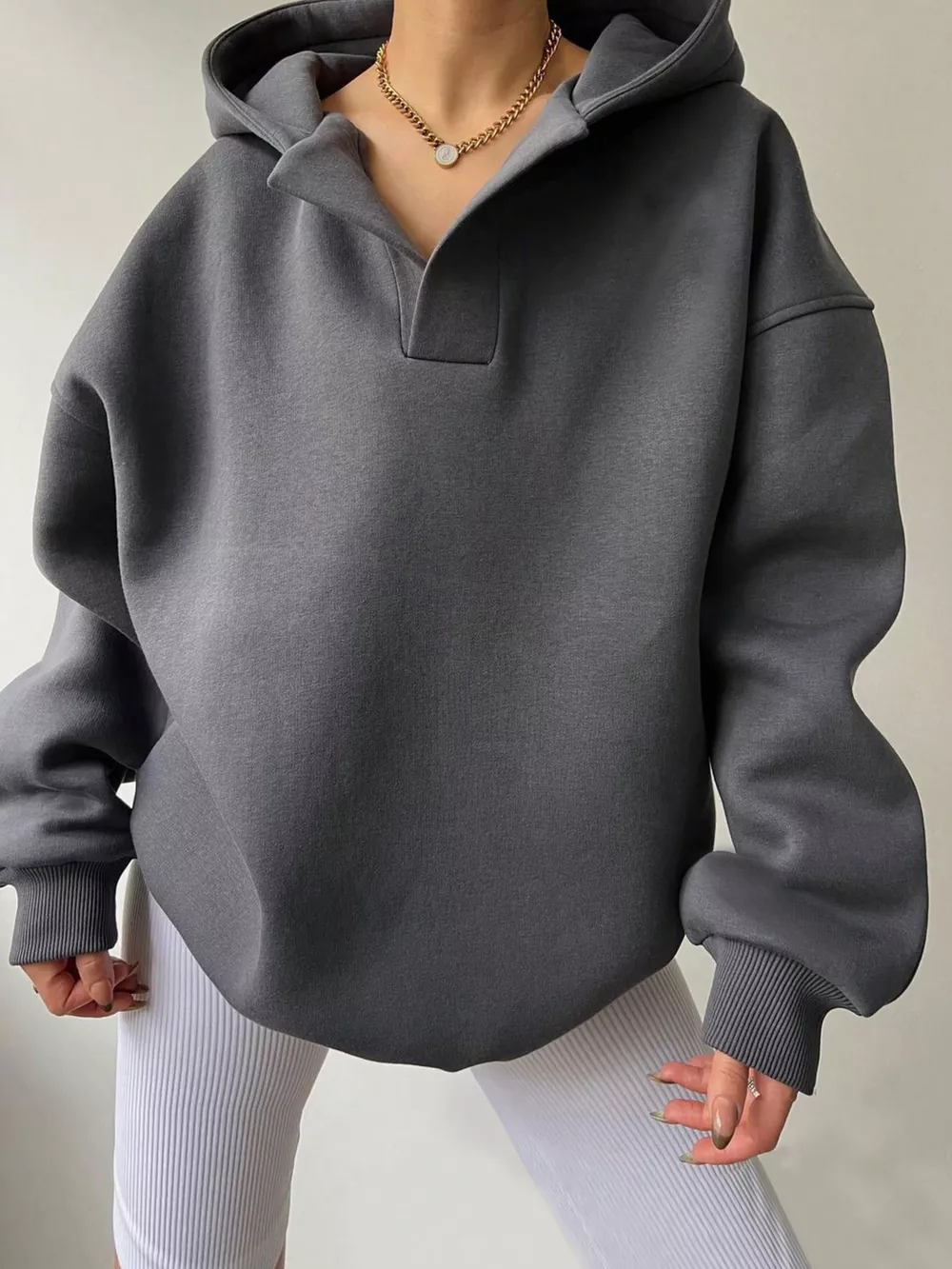 Dropped Shoulder Long Sleeve Sweatshirt, image 30