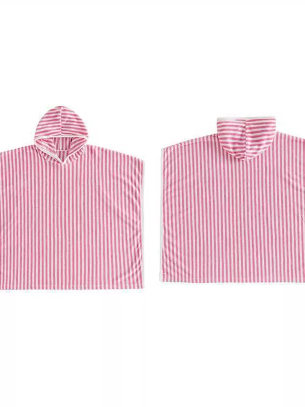 Children's Striped Hooded Poncho, image 2
