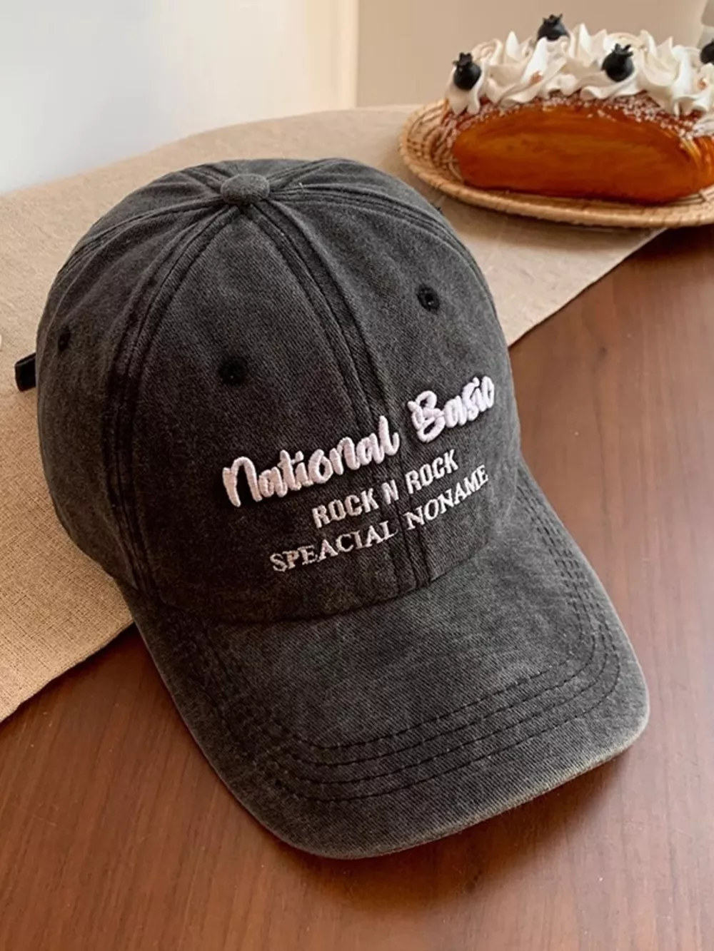 Embroidered Washed Baseball Cap, image 5