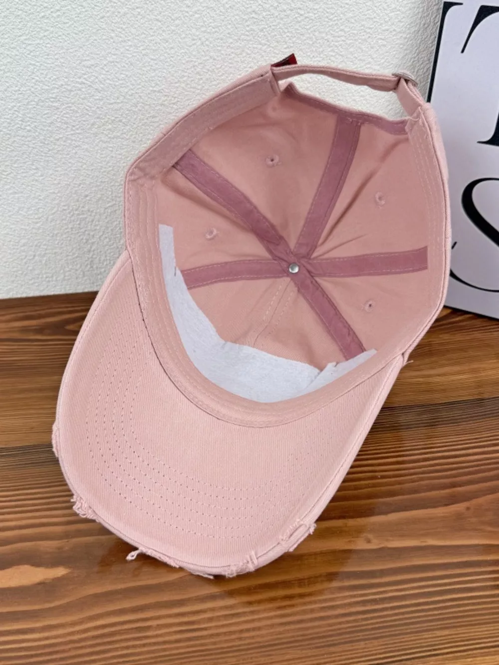 Distressed Embroidered Baseball Cap, image 3