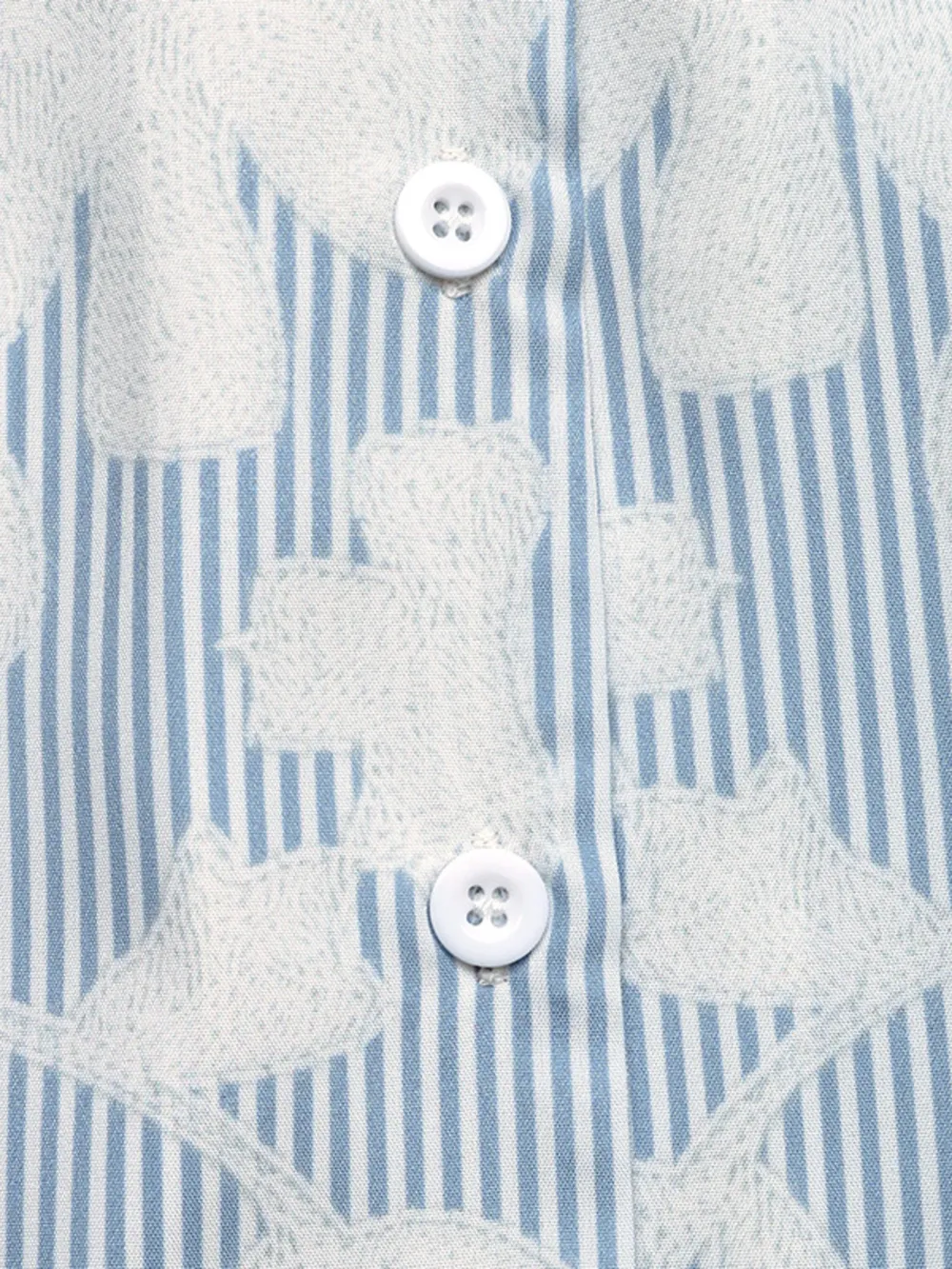 Floral Striped V-Neck Short Sleeve Shirt, image 3