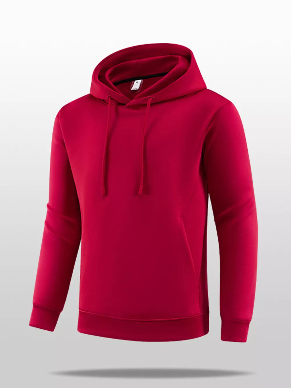 Men's Full Size Kangaroo Pocket Drawstring Hoodie Plus Size, image 3