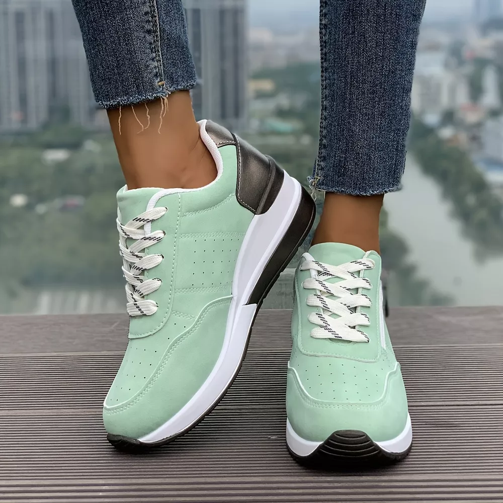 Round Toe Lace Up Sneakers, image 7