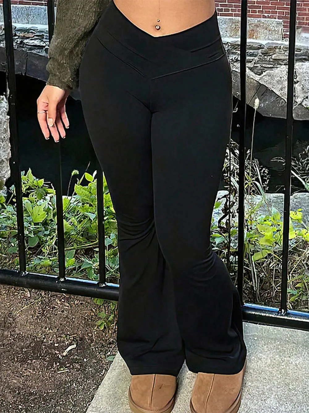 High-Waisted Flare Pants