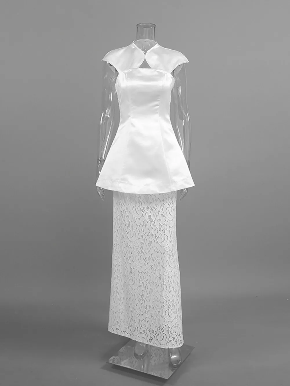 Cap Sleeve Top and Lace Skirt Set, image 6