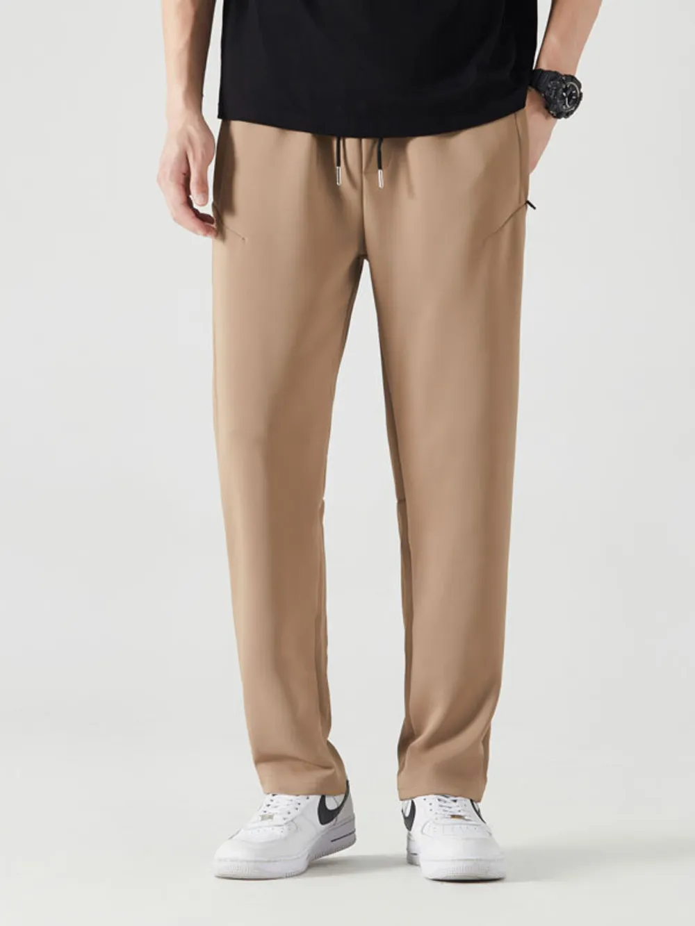 Men's Plus Size Drawstring Active Pants, image 2