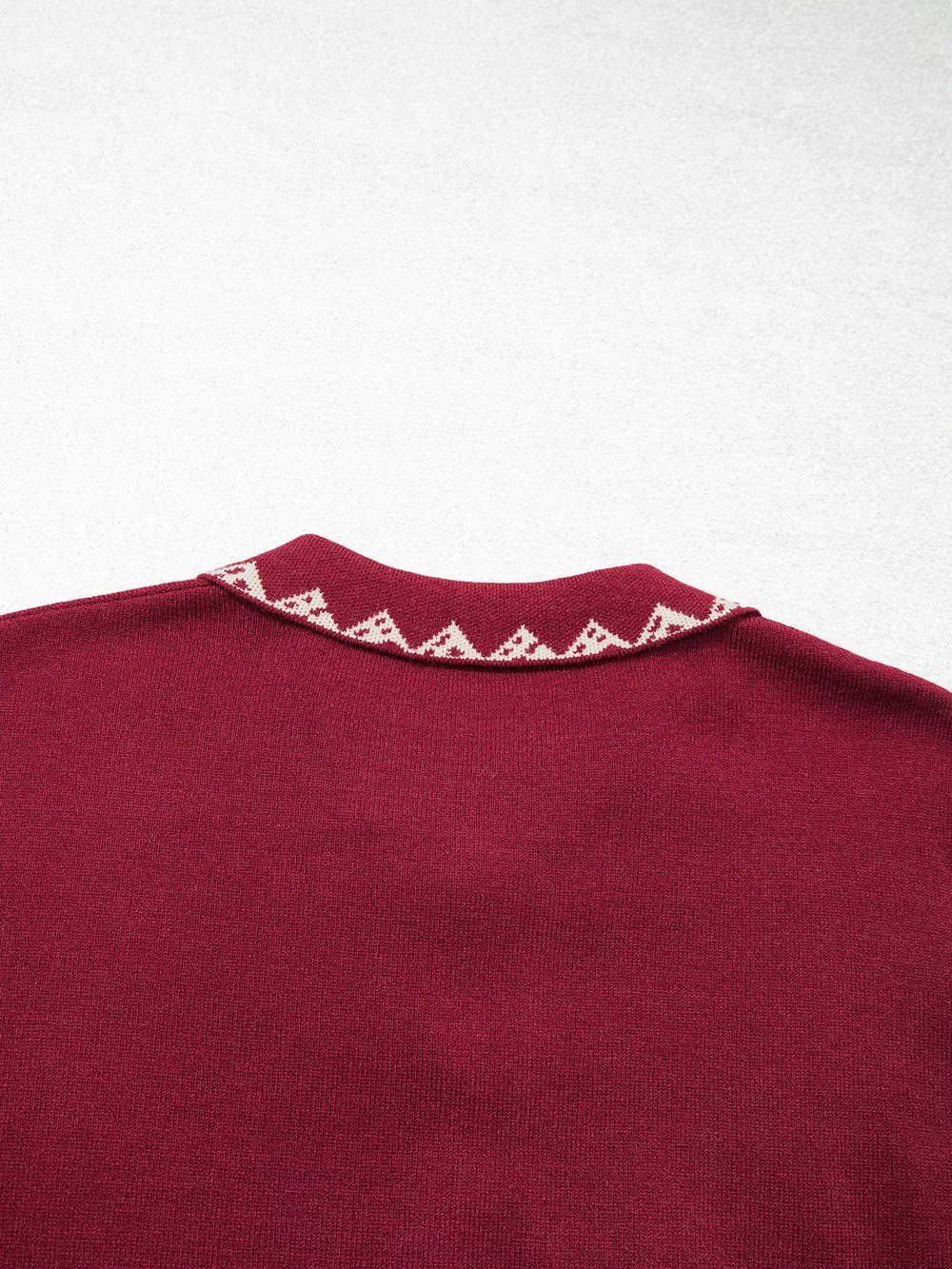 Bow Pocket Collar Long Sleeve Knit Cardigan, image 6