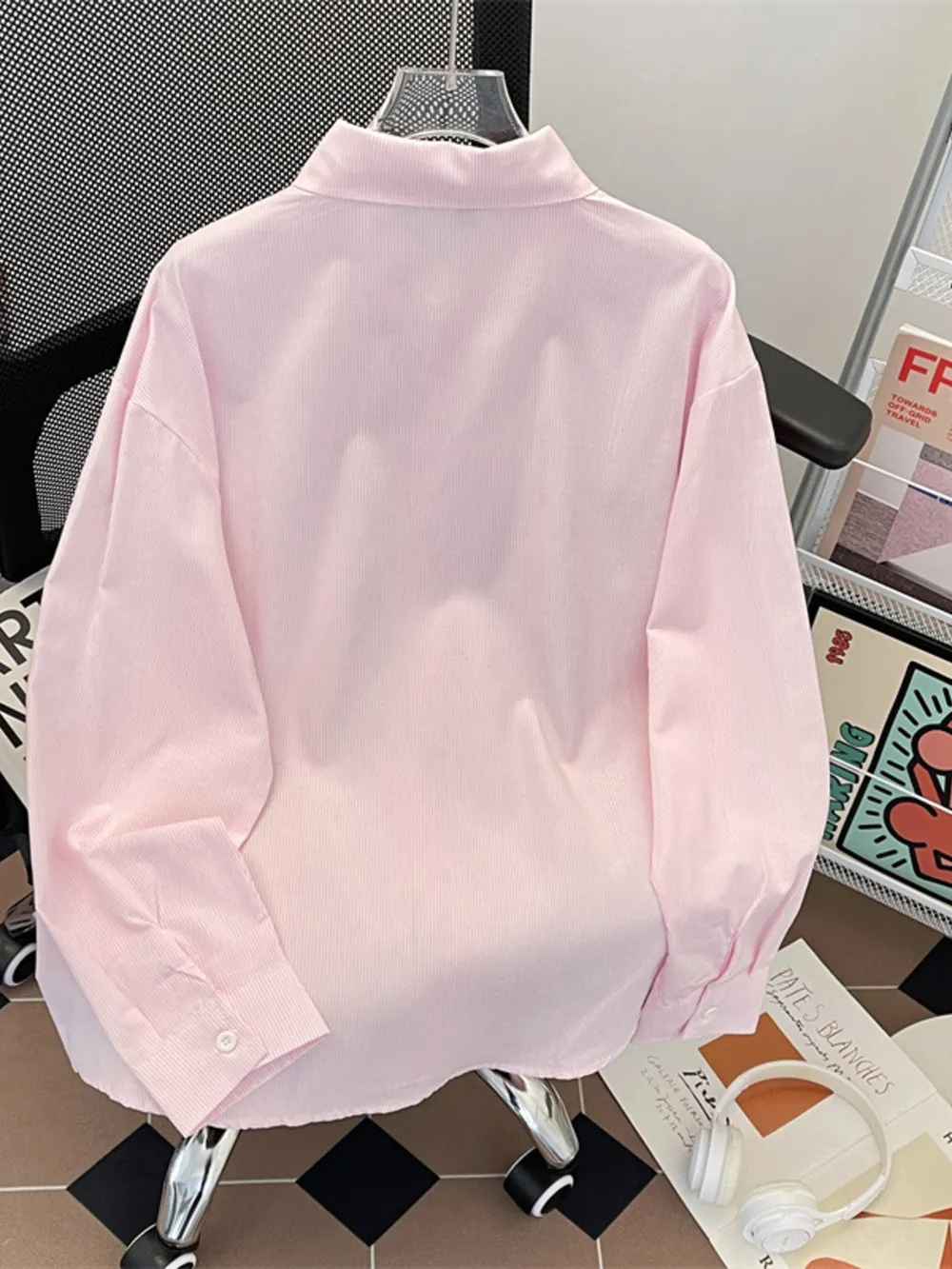 Men's Plus Size Button Up Long Sleeve Shirt, image 6