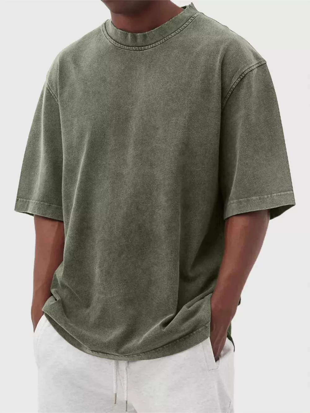 Men's Full Size Vintage Wash Oversized T-Shirt Plus Size