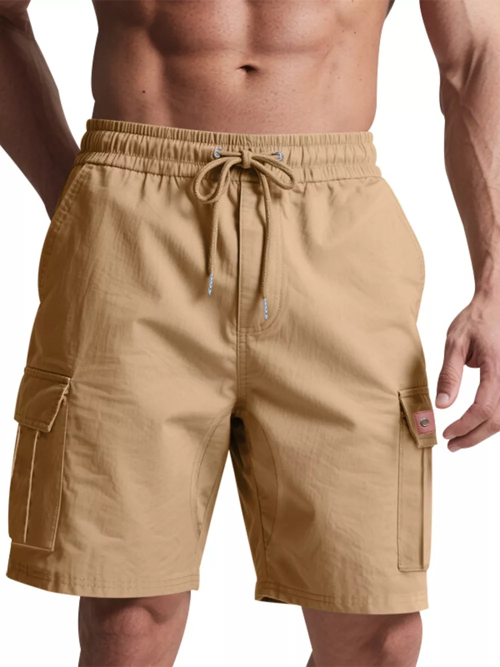 Men's Full Size Cargo Shorts with Drawstring Plus Size, image 16